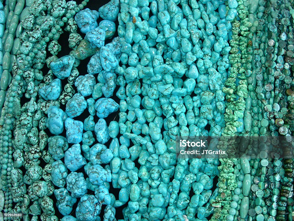 Perlas de color turquesa - Foto de stock de Turquesa libre de derechos