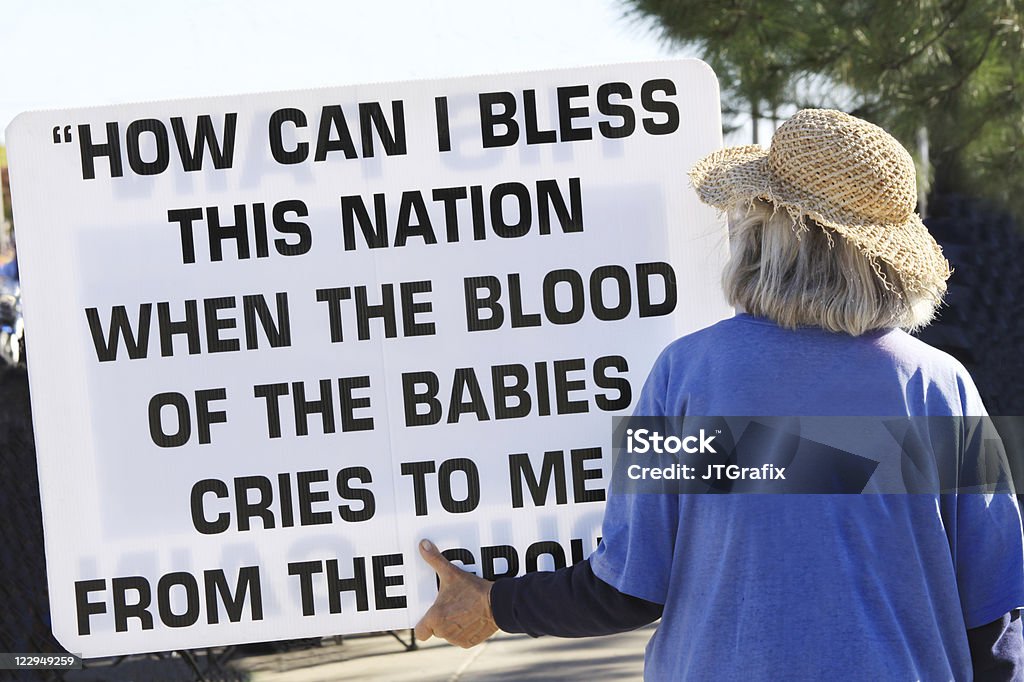 Pro Life-Aktivist - Lizenzfrei Abtreibung Stock-Foto