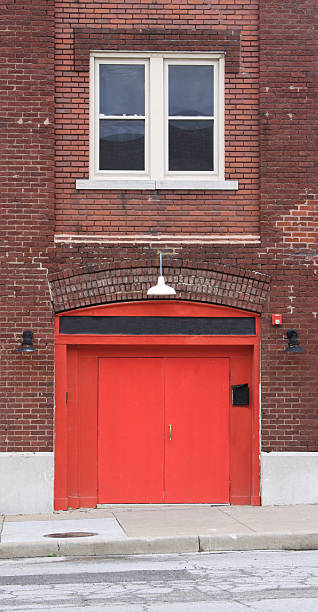 istock Building with Red Doors 122950407