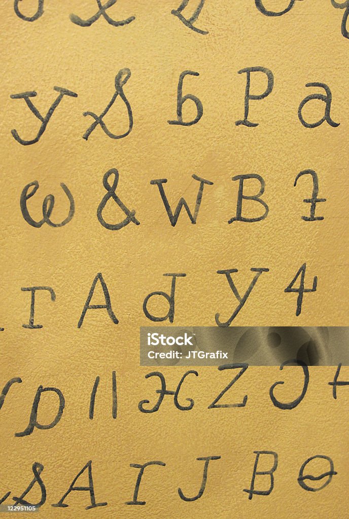 Cherokee-Alphabet - Lizenzfrei Farbbild Stock-Foto