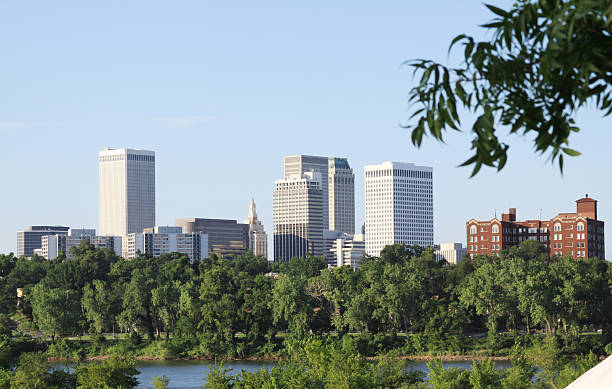 istock Downtown Tulsa, Oklahoma Skyline over Arkansas River 122954111