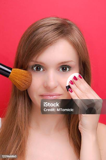 Young Woman And Makeup Stock Photo - Download Image Now - 20-29 Years, Adult, Beautiful People