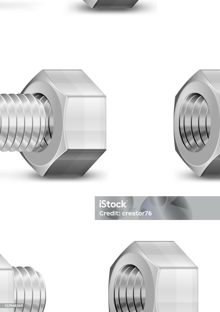 С болтом и гайкой - Векторная графика Болт роялти-фри