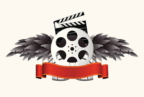 movie elements vector art illustration