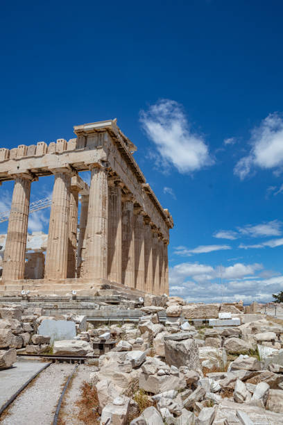 istock Athens, Greece. Parthenon temple on Acropolis hill, bright spring day. 1229875648