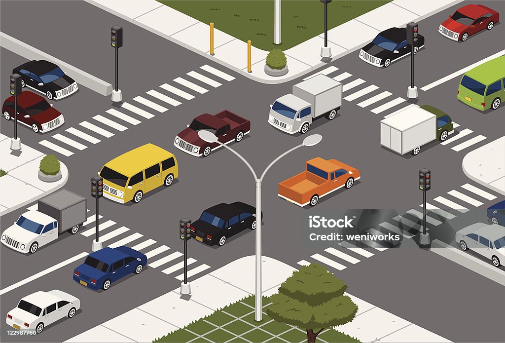 Things Intersection Intersection Stock Illustration - Download Image Now - Avenue ...