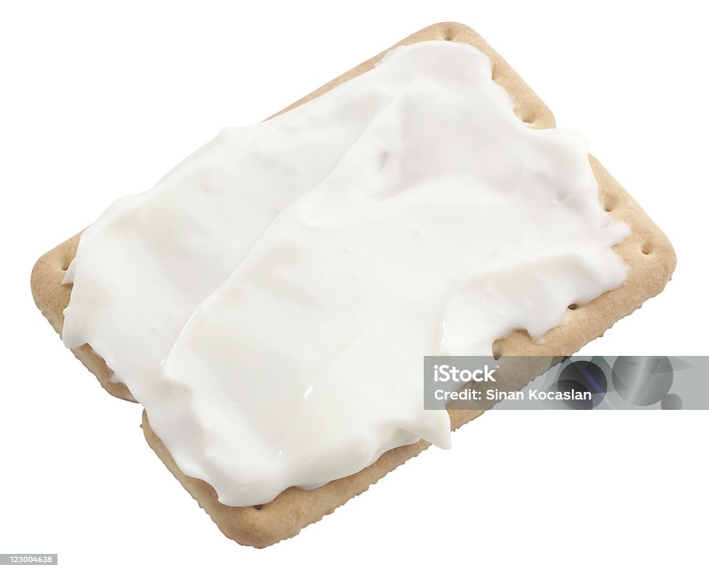 Frischkäse auf cracker - Lizenzfrei Cracker Stock-Foto