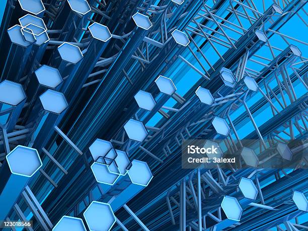 Sześciokąt Sieci - zdjęcia stockowe i więcej obrazów Abstrakcja - Abstrakcja, Architektura, Bez ludzi
