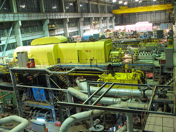 istock Electric power generator, night scene 123023824