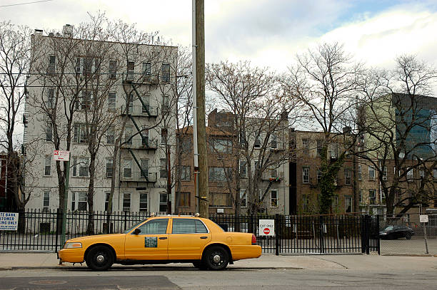 A polaroid instant film picture of a taxi in New York.