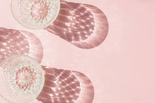 istock Abstract glassware shadows background. Reflections at natural light. 1230301820