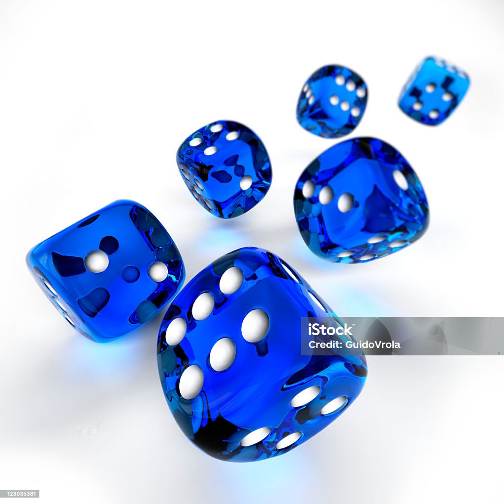 Dices - Foto stock royalty-free di Blu