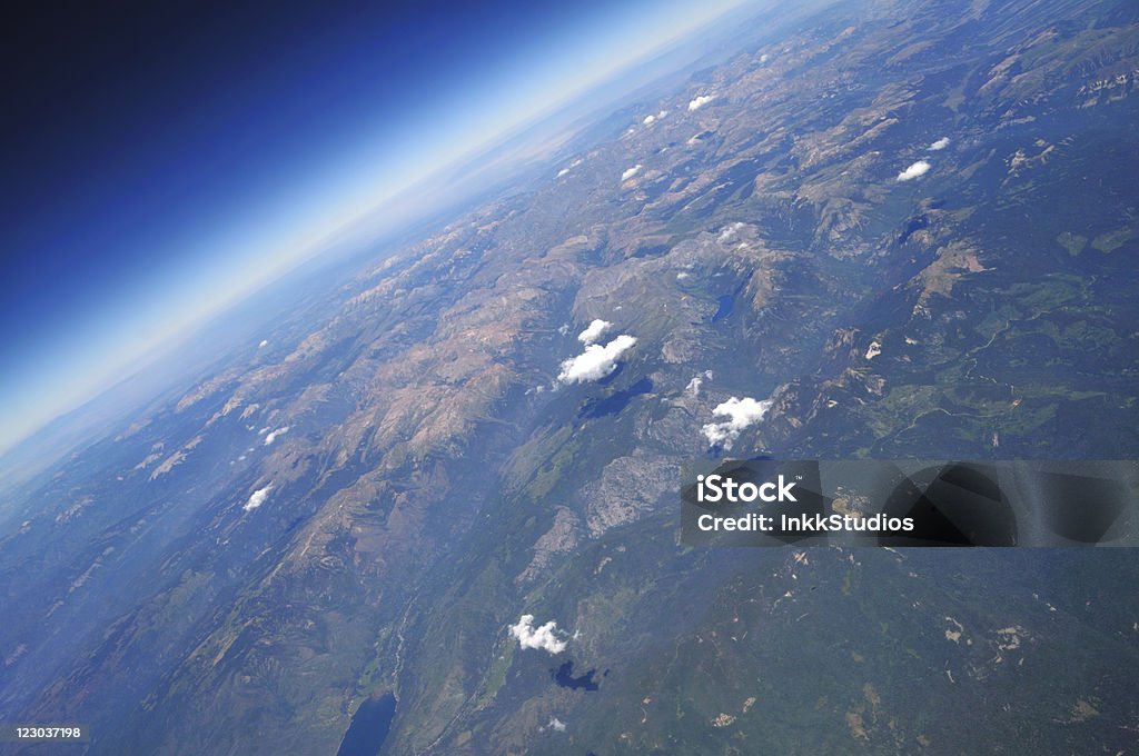 Acima das Montanhas Rochosas - Foto de stock de Cordilheira royalty-free