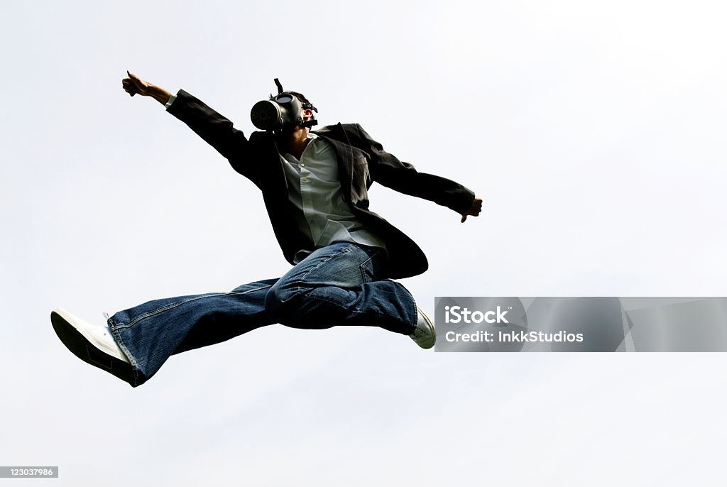 Apocalyptic прыжок (series - Стоковые фото В воздухе роялти-фри