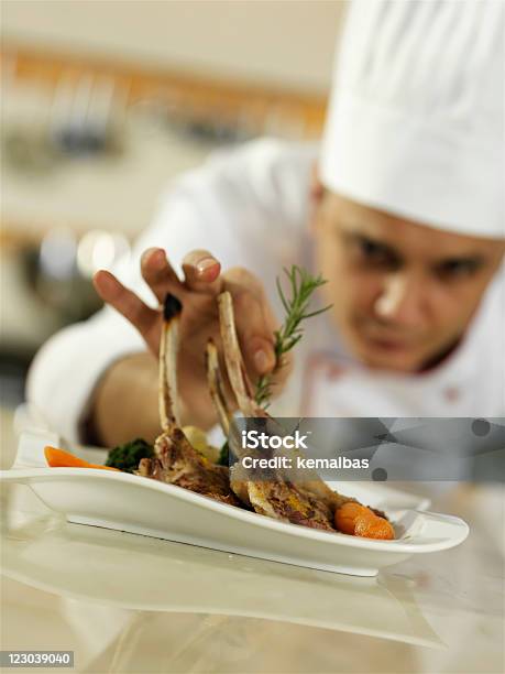 Chefs Touch Stock Photo - Download Image Now - Chef, Finishing, Plate