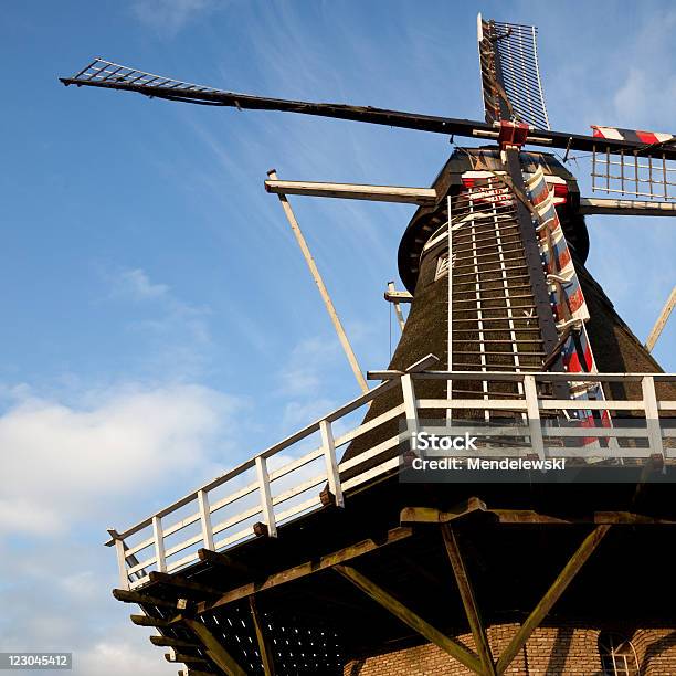 Dutch Windmill Stock Photo - Download Image Now - Balcony, Building Exterior, Built Structure