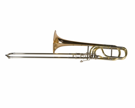 Trombone is a musical instrument made of brass