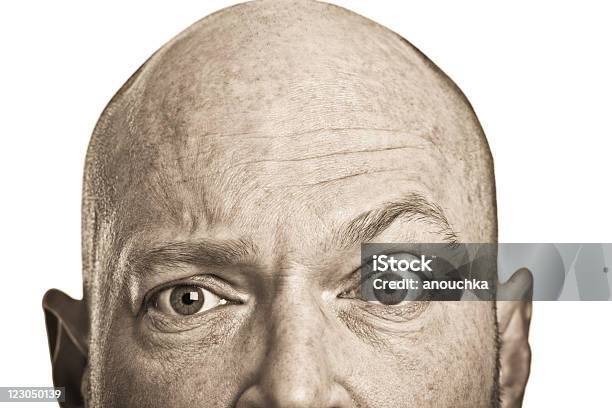 Rosto Homem Careca - Fotografias de stock e mais imagens de 40-49 Anos - 40-49 Anos, Adulto, Adulto maduro