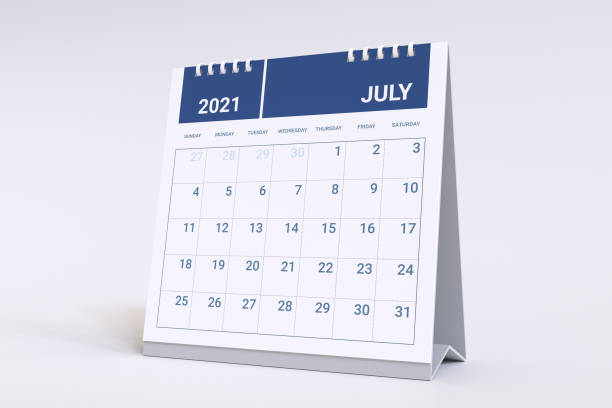 istock 3D Rendering - Calendar for July 2021 1230541360