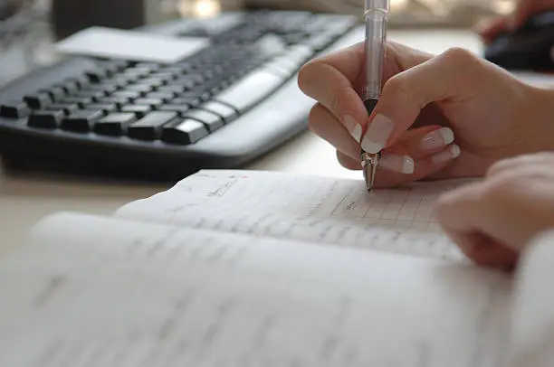 Photo of Busy businesswoman's schedule