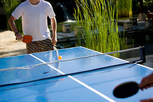 настольный теннис по - table tennis table стоковые фото и изображения
