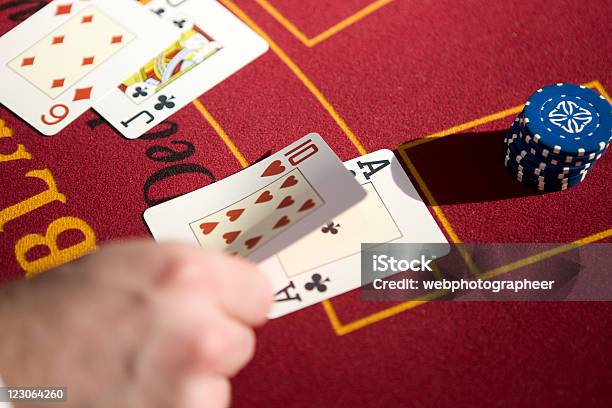 Foto de Black Jack e mais fotos de stock de Blackjack - Blackjack, Aposta, Carta de baralho - Jogo de lazer