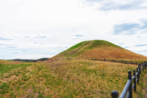 istock The Royal Mounds (Kungshogarna) three large barrows located in Gamla Uppsala. Archeological site 1230684202