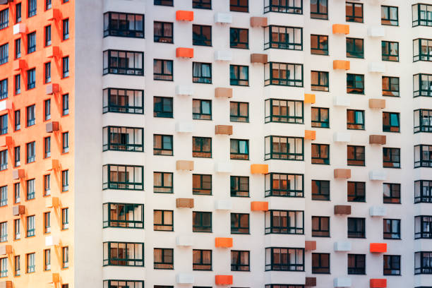 istock Multistorey concrete apartment 1230712338