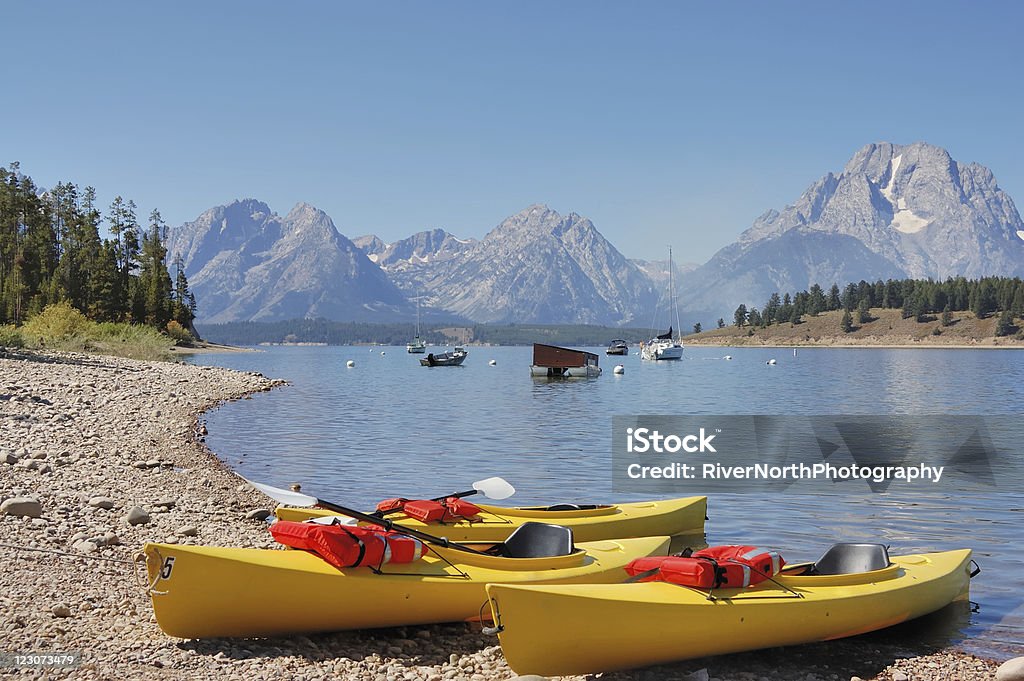 Lago Jackson, no estado de Wyoming - Foto de stock de Wyoming royalty-free