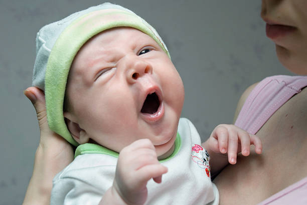 istock Yawning little baby 123073709