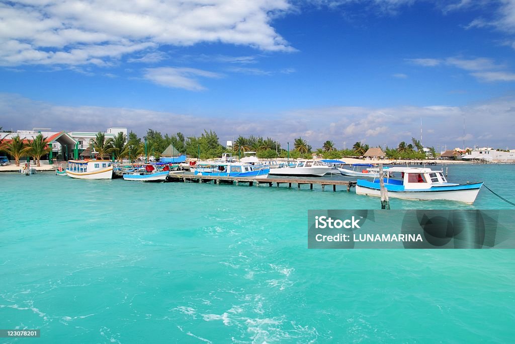 Puerto Juarez Cancun Quintana Roo tropical boats  American Culture Stock Photo