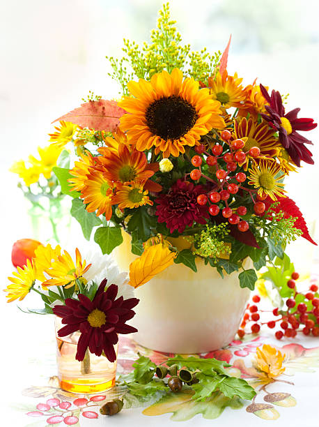 istock Autumnal flowers 123081303