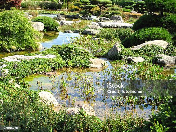 Japanischer Garten Stockfoto und mehr Bilder von Bonsai - Bonsai, Buchsbaum, Farbbild