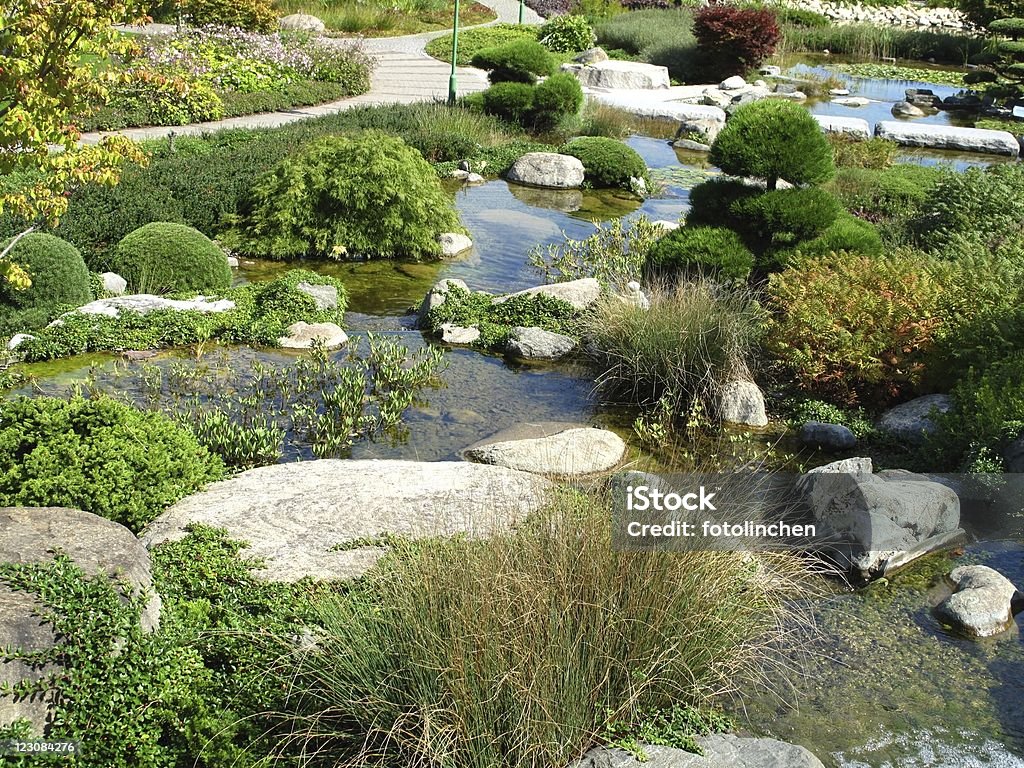 Japanischer Garten - Lizenzfrei Bonsai Stock-Foto