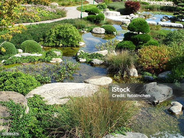 Japanischer Garten Stockfoto und mehr Bilder von Bonsai - Bonsai, Buchsbaum, Farbbild