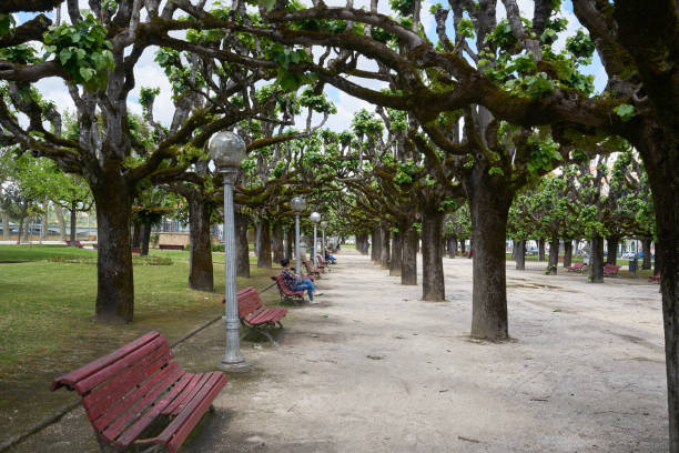 Coimbra, Portugal - April 10, 2019 : Manuel Braga Park in Coimbra, Portugal