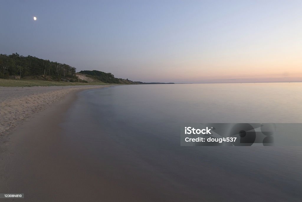 Serata sul lago Michigan Shore - Foto stock royalty-free di Acqua