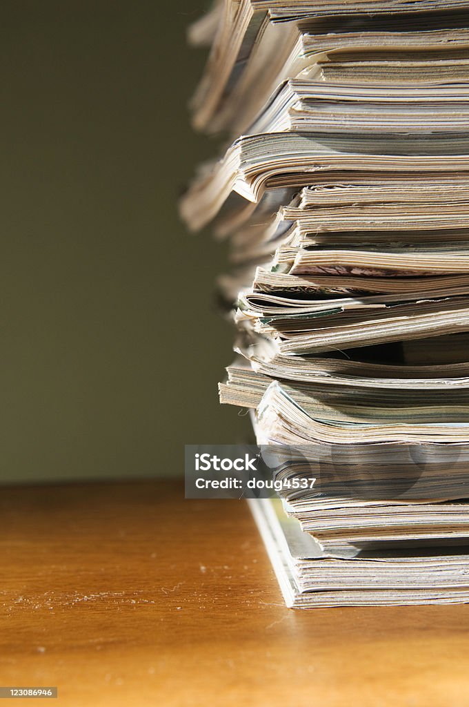 Zeitschrift Stack - Lizenzfrei Alt Stock-Foto