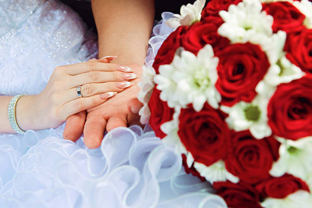 Bridal bouquet stock photo