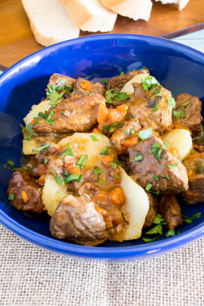istock Beef stew with vegetables and potatoes 1230881107
