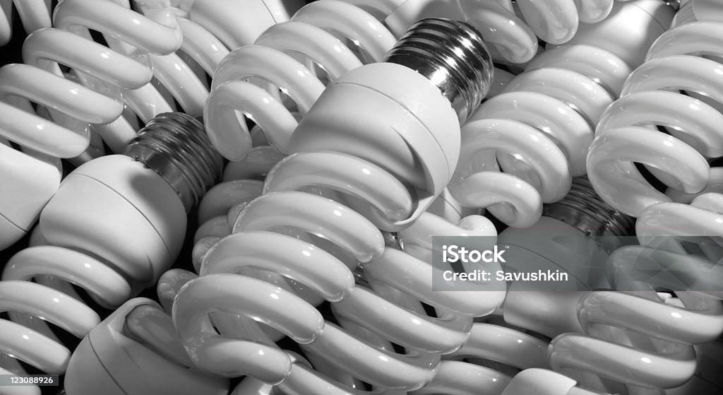Consumo fluorescentes compactas - Foto de stock de Eficiência energética royalty-free