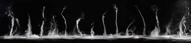 istock Abstract smoke on a dark background. Isolated 1230901221