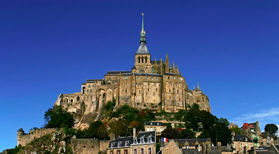 Overview of Mont Saint-Michel in France