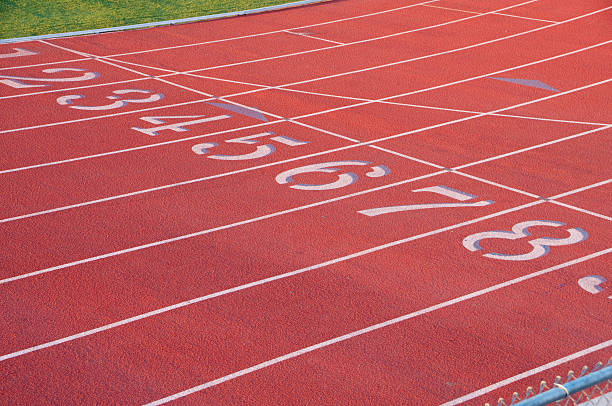 istock finish line at the track 123091544
