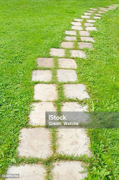 Photo libre de droit de Carreaux Allée De Jardin banque d'images et plus d'images libres de droit de Beauté de la nature - Beauté de la nature, Carrelage, Champ