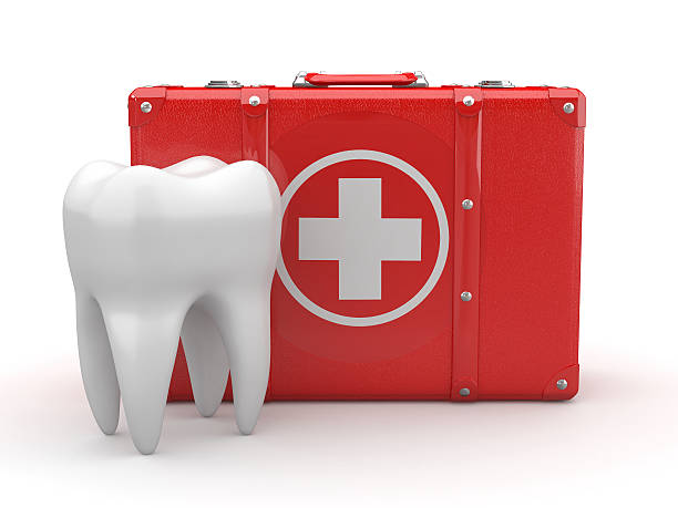 istock Stomatology. Tooth and Medical Kit. 123095245