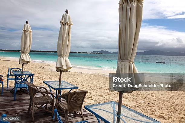 Rainy Day At The Beach Stock Photo - Download Image Now - Anguilla, Bay of Water, Beach