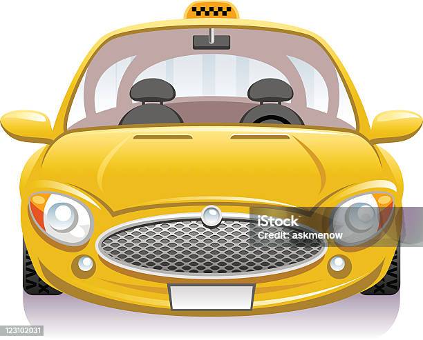 활주하다 옐로우 택시에 대한 스톡 벡터 아트 및 기타 이미지 - 옐로우 택시, 0명, 노랑