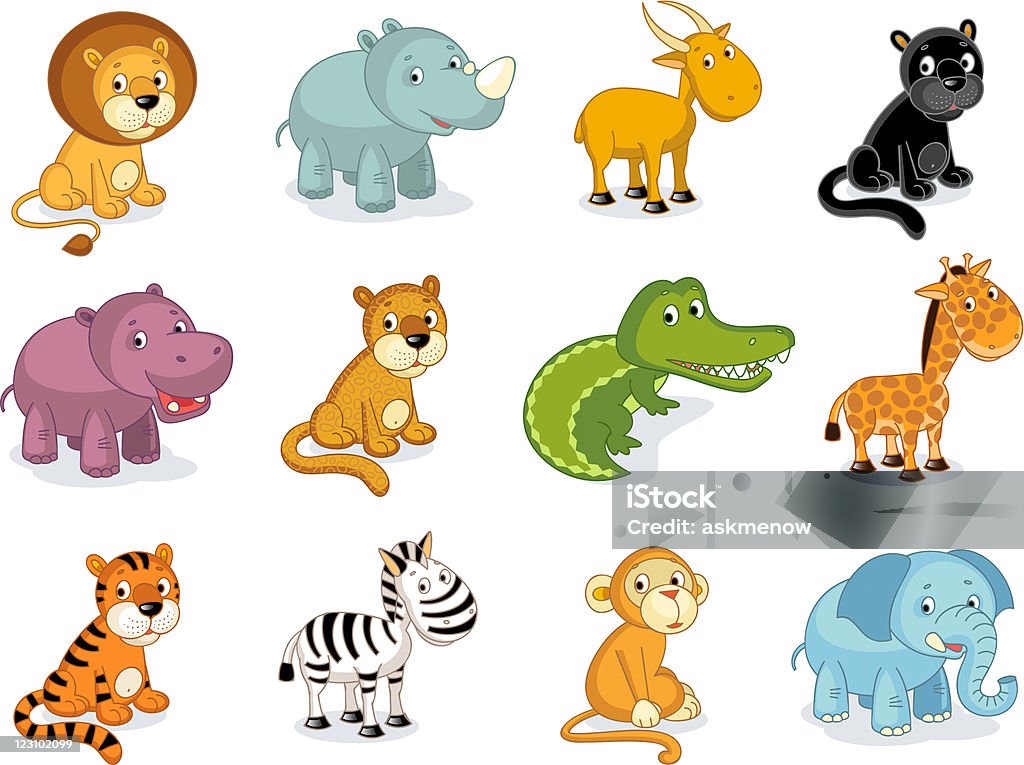 Jungle animals  Leopard stock vector