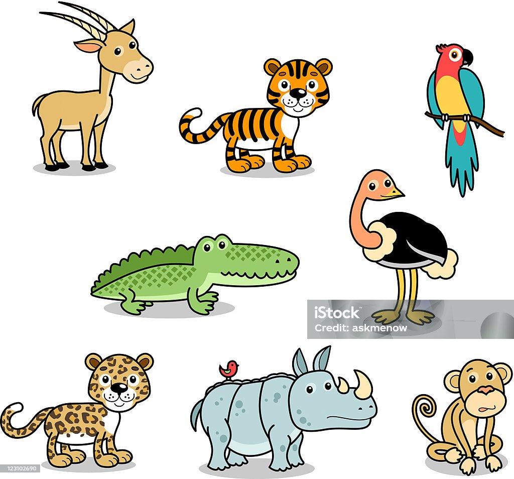 Animaux de la Jungle - clipart vectoriel de Panthère libre de droits